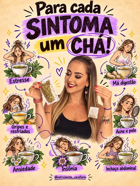 Conteúdo: para cada sintoma um chá